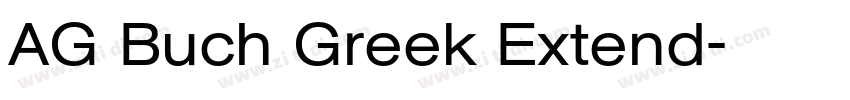 AG Buch Greek Extend字体转换